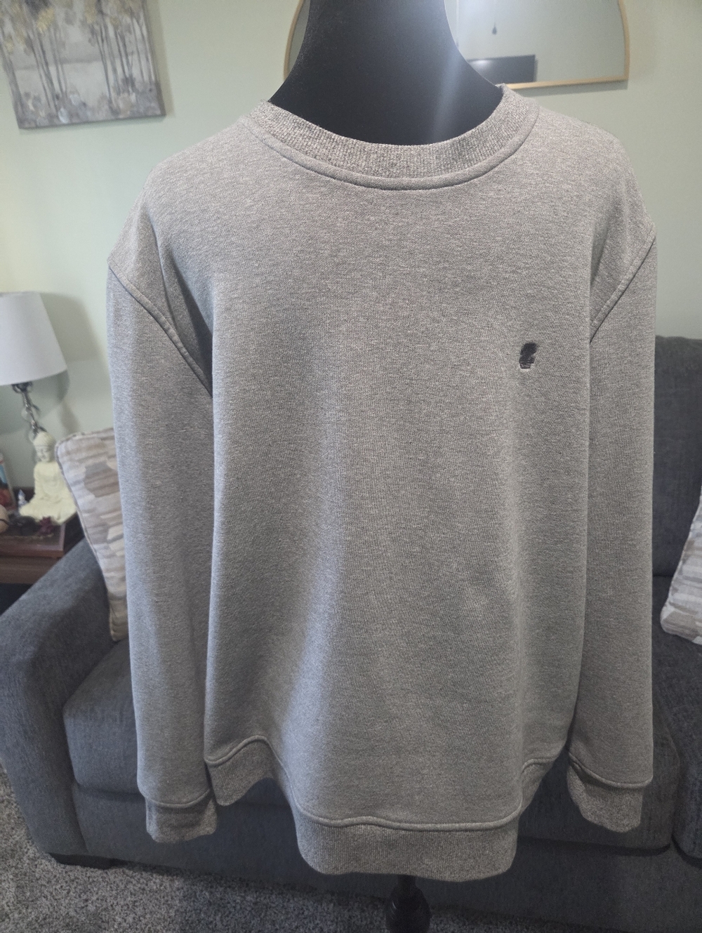 Izod Men's Crewneck Sweatshirt - Heather Gray